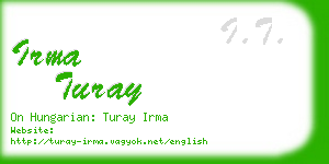 irma turay business card